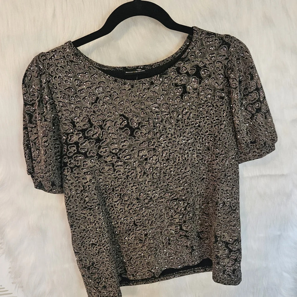 Mercer & Madison Leopard Print Knit Top - Picture 2 of 8